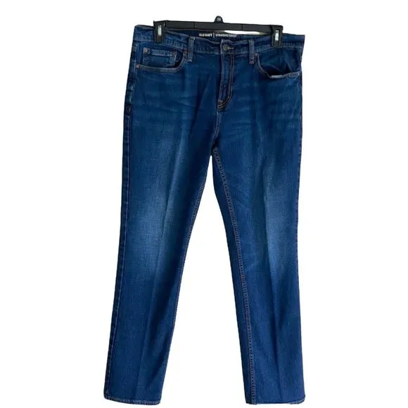 Old Navy Jeans 34x32 Men's Straight Fit Dark Wash