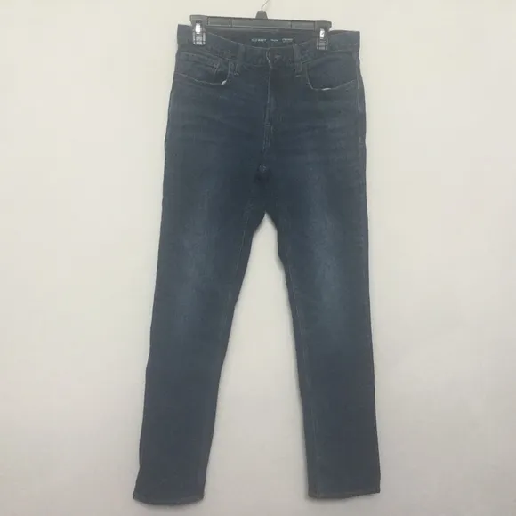 NWOT Old Navy Straight Built in Flex Dark Wash Jeans Size 30x34