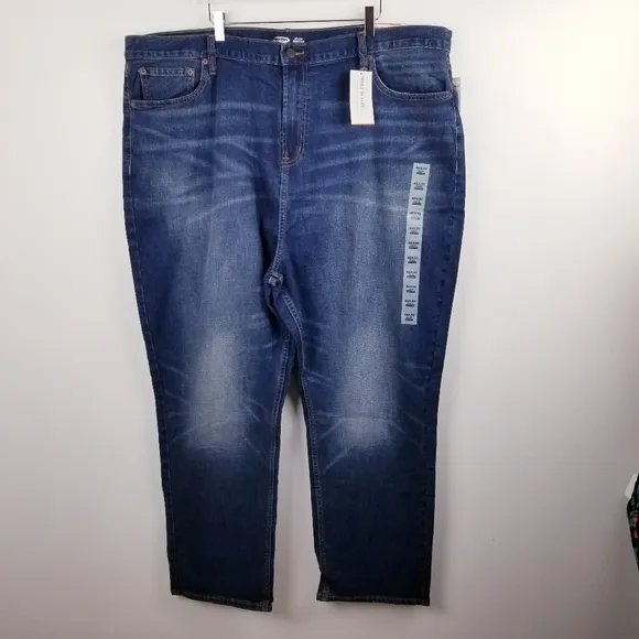 Old Navy #770531 Built-In-Flex Athletic Jeans NWT 46x30
          
      NWT