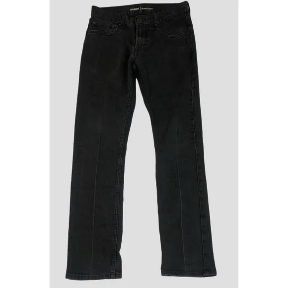 Old Navy Mens Black Built In Flex 5 Pocket Stretch Slim Denim Jeans Size 31x32