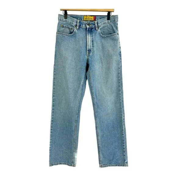 OLD NAVY Men’s Y2K Straight Leg Regular Fit Jeans W31 L32 Medium Wash VGC!