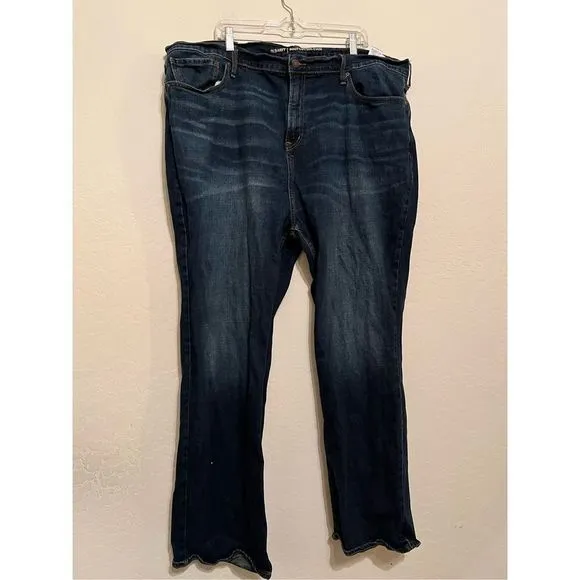 Old Navy Bootcut Mens Distressed Blue Denim Jeans Size 46"x32