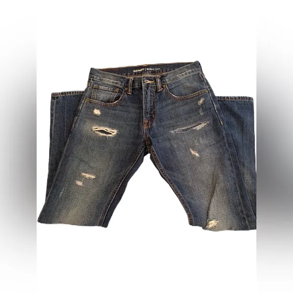 Old Navy Men’s Slim Distressed Jeans Size 29x30
