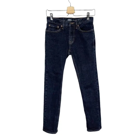 Old Navy Skinny Built In Flex Dark Rinse Mid Rise Jeans
