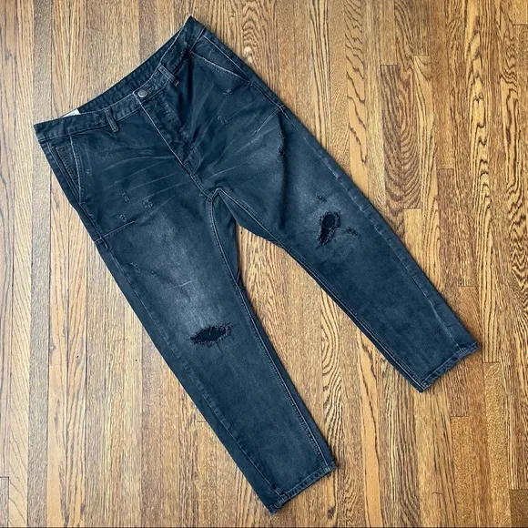 Man X One Teaspoon Mr. Browns Black Van Jeans // 32