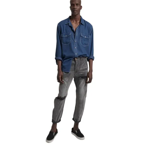 NWT One Teaspoon Mens Phantome Mr. Golds Relaxed Tapered Distressed Jeans Sz 30
          
      NWT