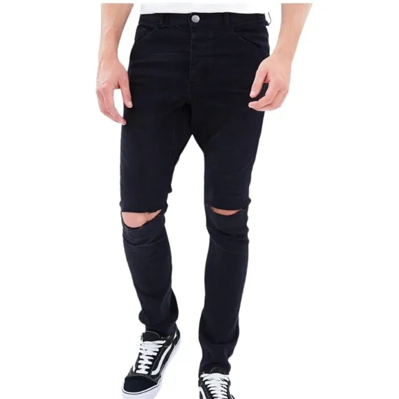 NWT One Teaspoon Black Punk Mr. Bones Men’s Skinny Jeans Sz 29x30
          
      NWT