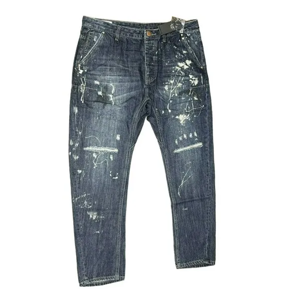 Man x One Teaspoon Cowboy Mr Golds Relaxed Tapered Jeans Size 34R
          
      NWT