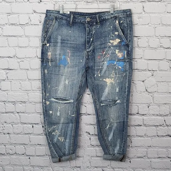 Man X OneTeaspoon Blue Suede Mr Browns Jeans Size 36R
          
      NWT