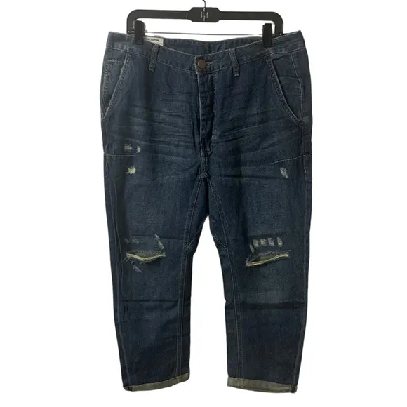 Revolve x One Teaspoon Mens Streetwear Crop Jeans Mr. Browns Indigo Size 34R
          
      NWT