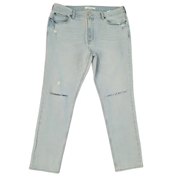 PacSun Los Angeles Skinny Jeans 38x32 Mens Light Denim Blue Distressed Pockets