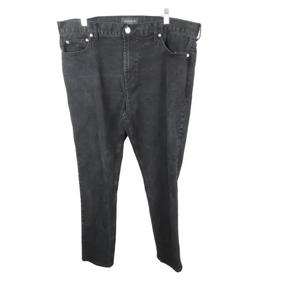 PacSun Mens Comfort stretch Skinny Jeans Black size 38 x 32