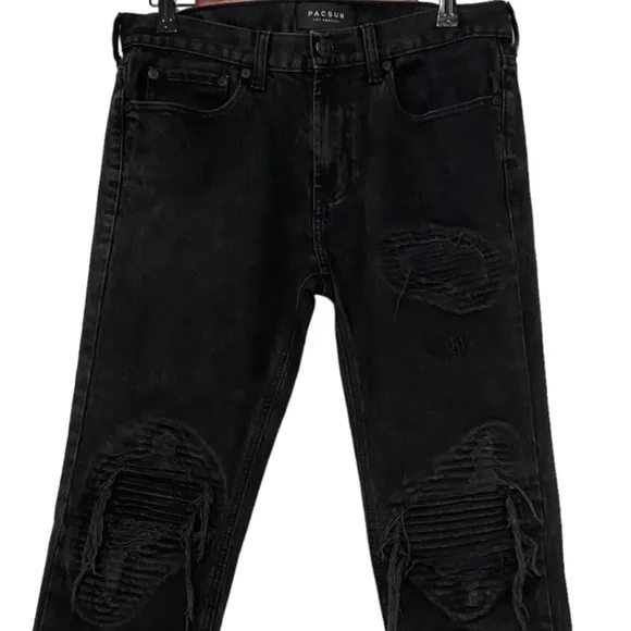Pacsun Ripped Moto Skinniest Jeans Size 30 Black