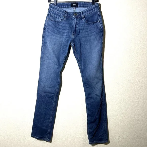 Paige Mens Jeans Size 29 Federal Dark Wash Denim Slim Straight Leg