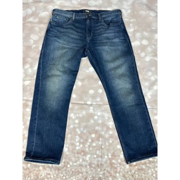 Paige transcend denim federal stretch jeans 36x28 men High Rise NWOT