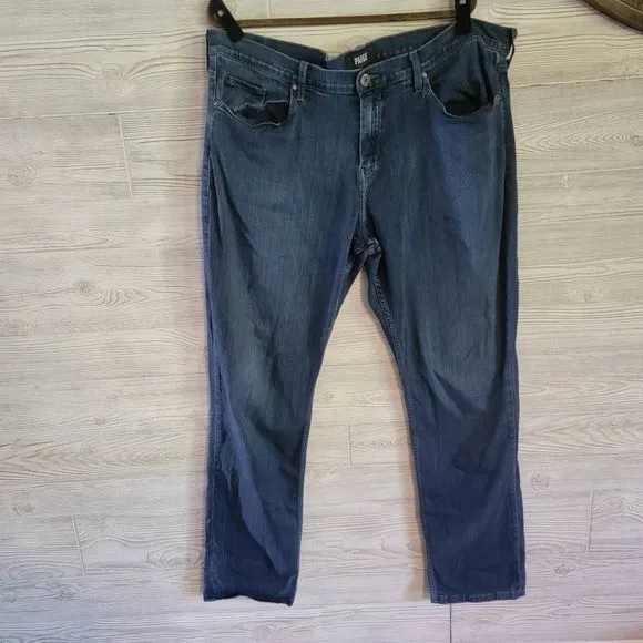 Paige Normandie Xlong Jeans Mens SZ 42 Staight Leg Dark Wash