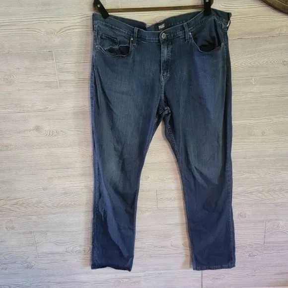 Paige Normandie Xlong Jeans Mens SZ 42 Staight Leg Dark Wash