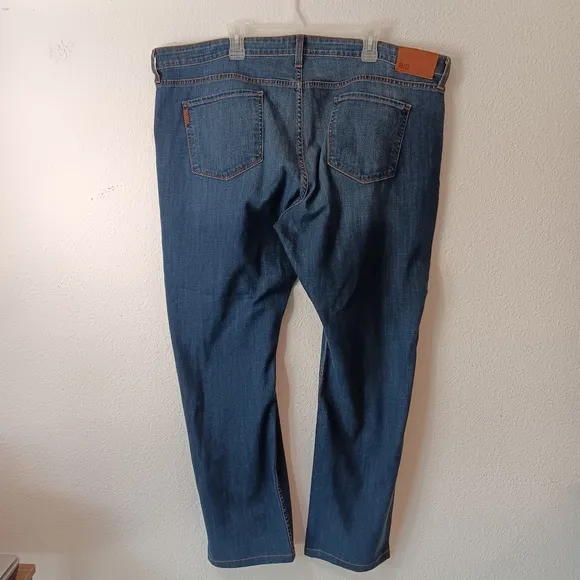 PAIGE Mens Jeans Federal Slim Straight Leg Size 44 Blue Medium Wash