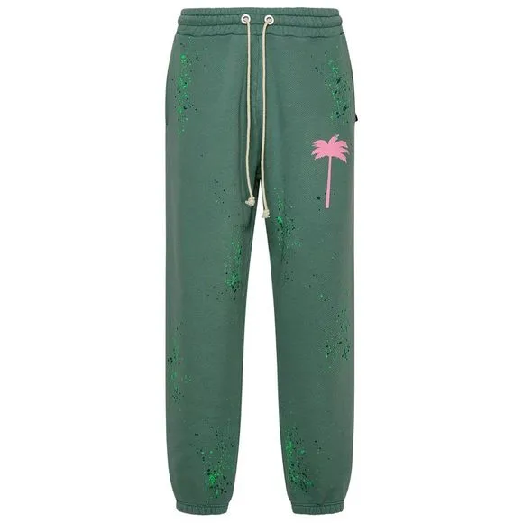 PALM ANGELS PANTALONE SPORTIVO IN COTONE VERDE
          
      NWT