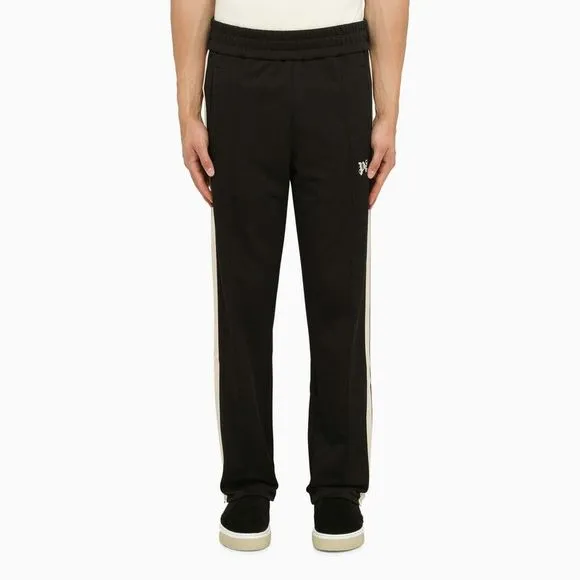 Palm Angels Black Jogging Trousers With Bands
          
      NWT