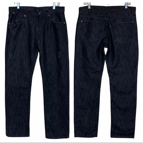 Paper Denim & Cloth Slim Straight Distressed Jeans