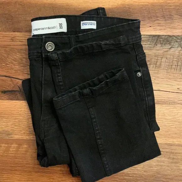 PAPER Denim & Cloth black denim pants