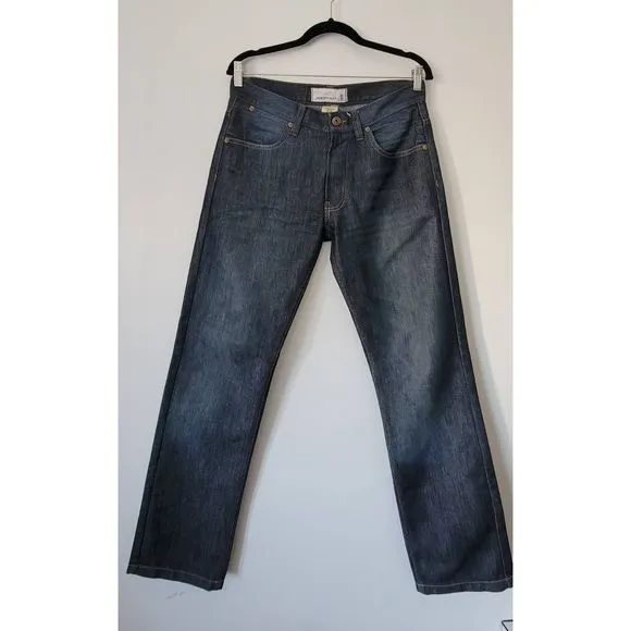 Paper Denim & Cloth Men's Jeans Straight Leg Sz 30W 30L Dark Blue