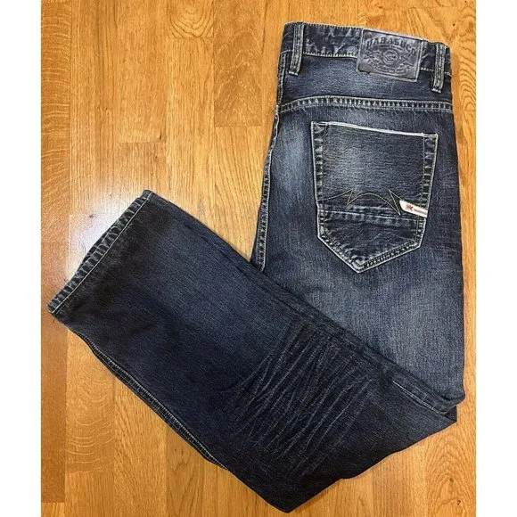 Parasuco Denim Legend Men's 38x29 Straight 100% Cotton Dark Wash Jeans