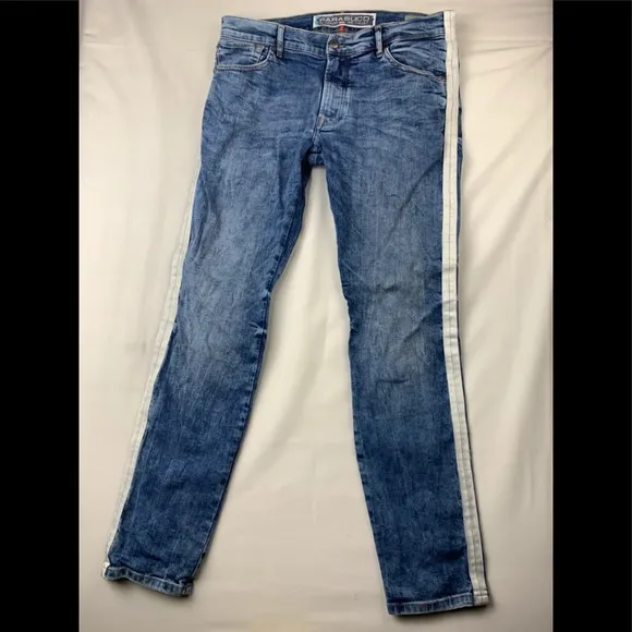 Parasuco Denim Legend White Stripes Jeans 36 X 32
