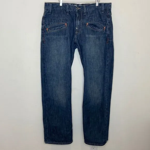 Parasuco Denim Legend Men’s Wide Leg Baggy Jeans, Size-40