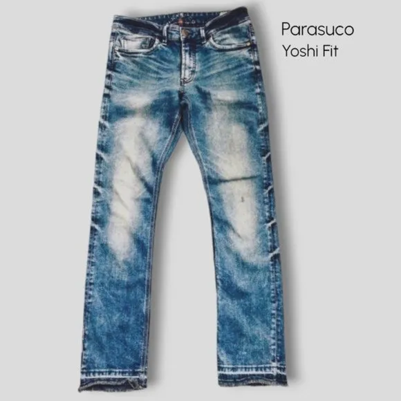 Men’s PARASUCO Acid Wash Yoshi Fit Straight Leg Jeans- Limited Edition