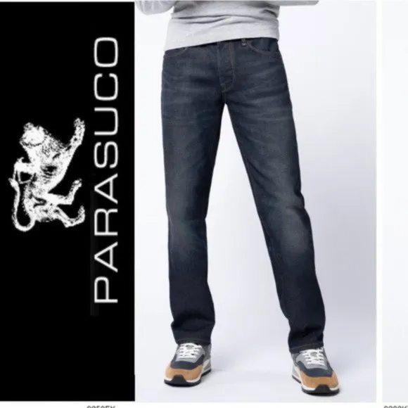 Parascuco Black Straight Leg Jeans 33