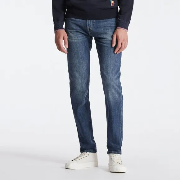 Paul Smith - Tapered-Fit Antique-Wash Stretch Denim Jeans
          
      NWT