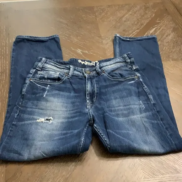 Pepe Jeans London distressed med. blue jeans