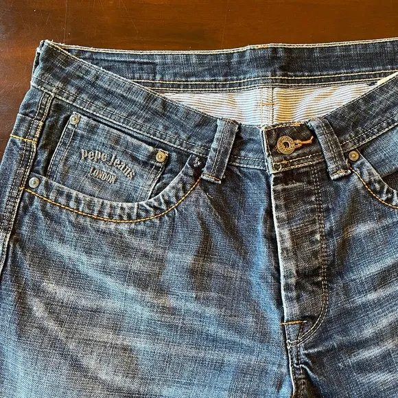 Men's Pepe London Jeans, Style Cash Distressed, Relaxed Fit (32x32)