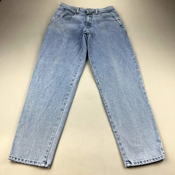 Vintage Pepe Jeans Mens 33 Blue Denim Straight Leg Relaxed Light Stone Wash 90s