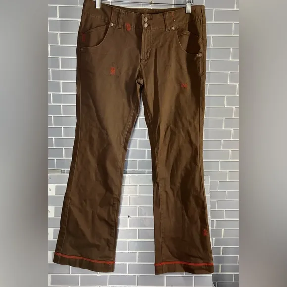 Pepe Jeans London Jeans Men’s Sz 31 Pockets Straight Leg Orange Accent Brown