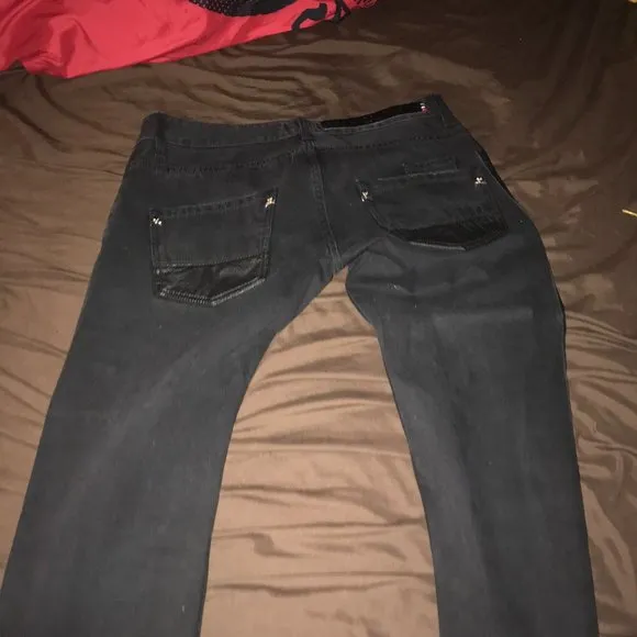 Black Straight Cut Jeans