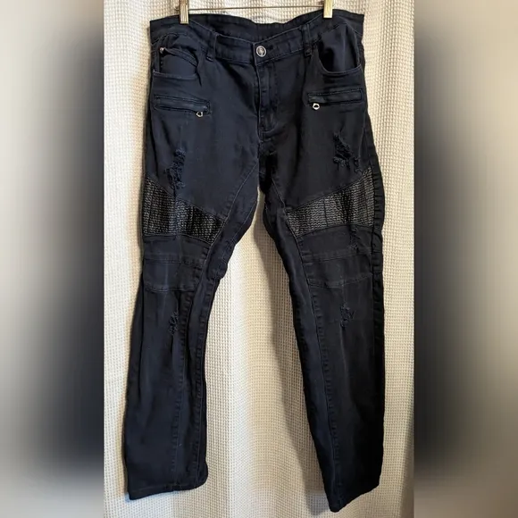 Philipp Plein jeans - black stretch denim size 38
