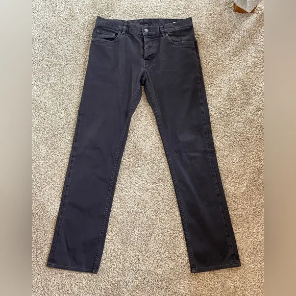 mens authentic prada elastic jeans black size 32 model: GEP110