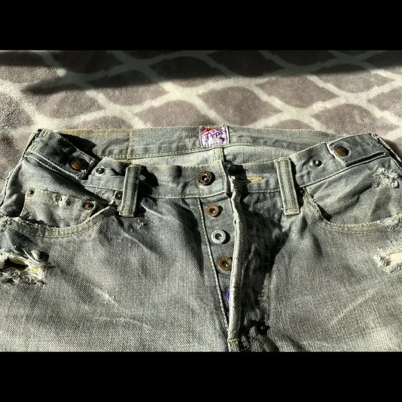 PRPS Gray distressed denim