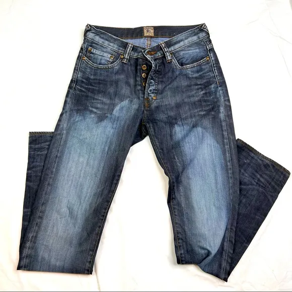 PRPS Dark Wash  Button Fly Denim Jeans Size 30x34 A050222