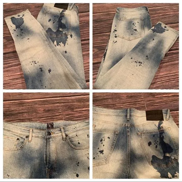PRPS SPLATTER DETAIL JEANS (LIT) E87P67W
Size 34 x 33