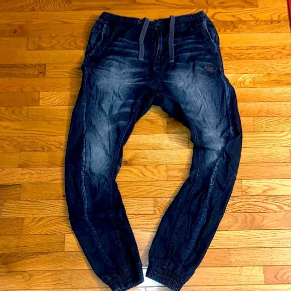 PRPS Monaco sz 34 x 32 denim joggers NWOT Japanese American denim slimfit street