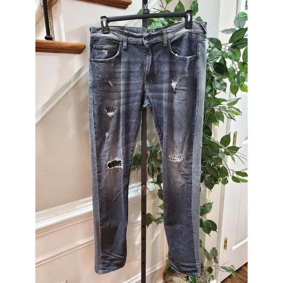 PRPS Le Sabre Men Grey Denim Cotton High Rise Slim Tapered Fit Casual Jeans 36
          
      NWT