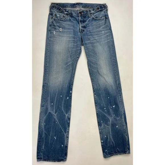 PRPS Denim Jeans Women Adult Size 27 X 34 Blue Japan