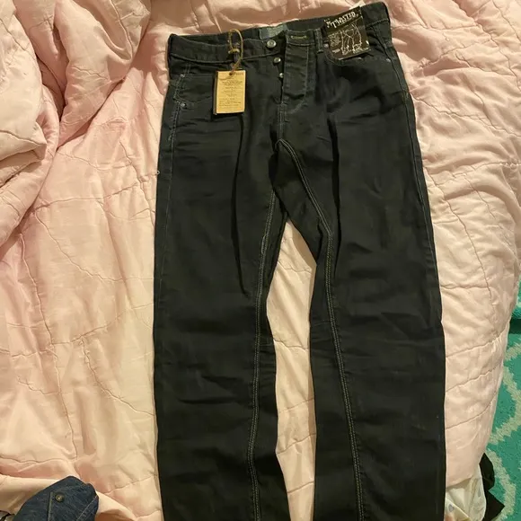 Pull and bear- denim mens jeans-black-NWT
          
      NWT
