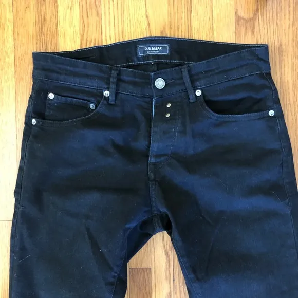 Black super skinny stretch jeans