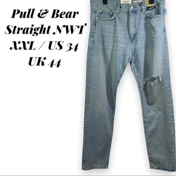 NWT Pull & Bear Denim Makers 34 distressed jeans
          
      NWT