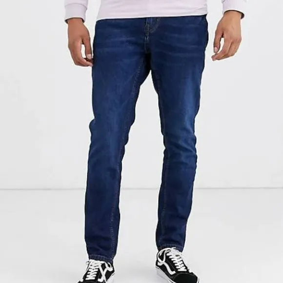 Pull&Bear Men's Slim Comfort Jeans- Dark Blue
          
      NWT